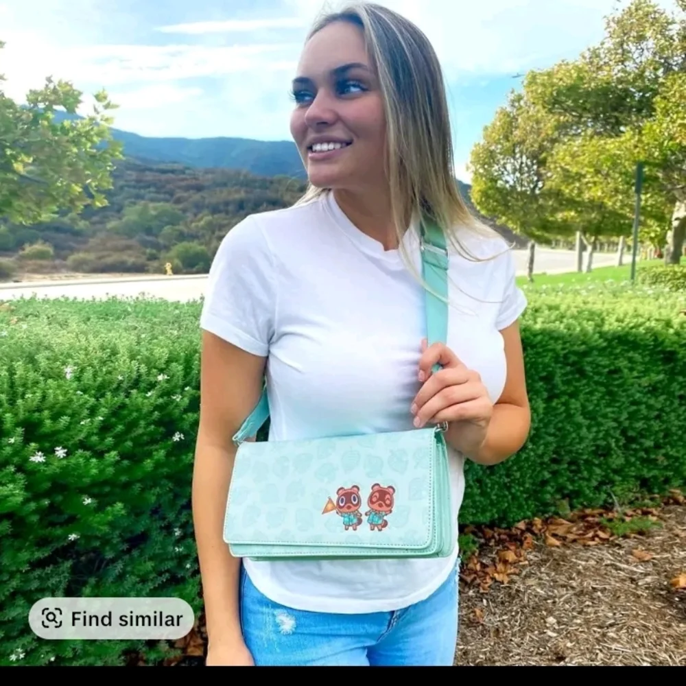 Animal Crossing Mint Green Crossbody Bag